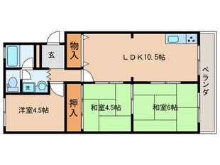 アム－ル西井の物件間取画像